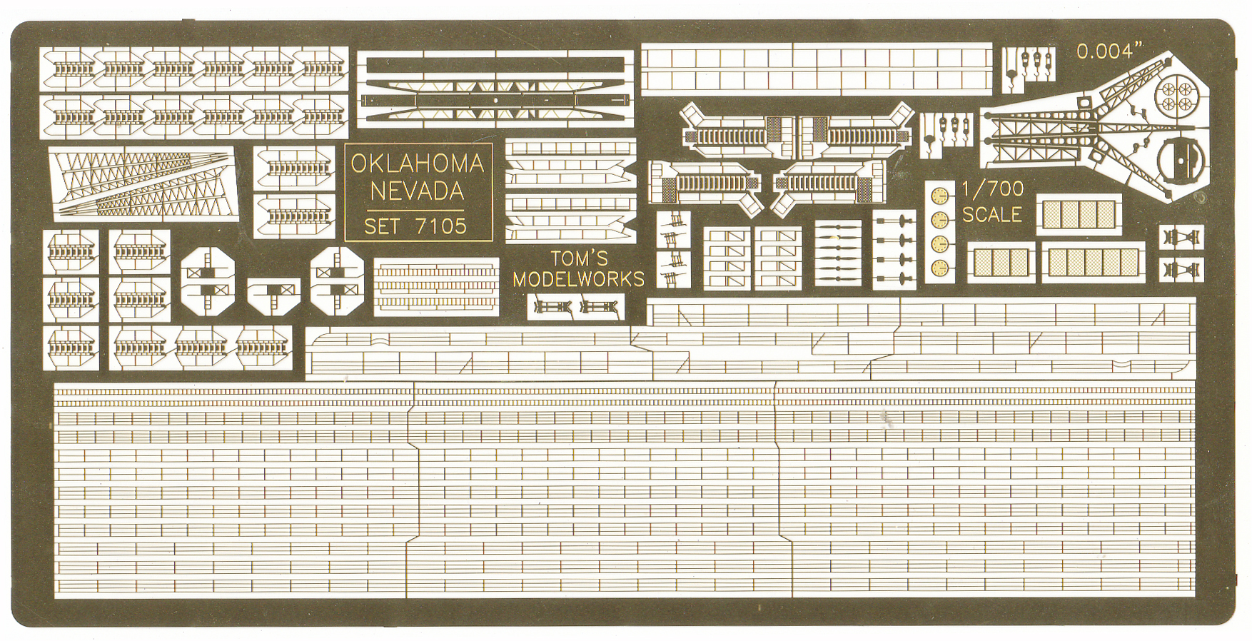 7105 US Navy battleship details set 1